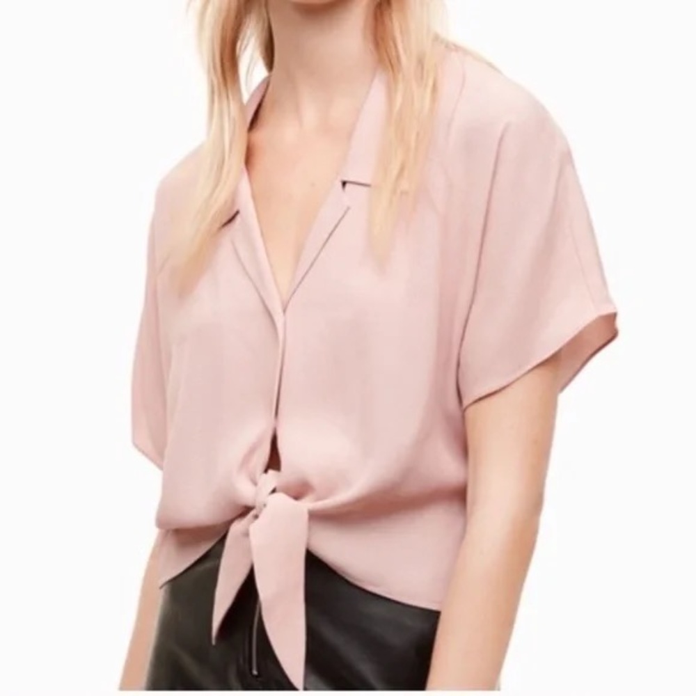 Wilfred Light Pink Button Down Shirt